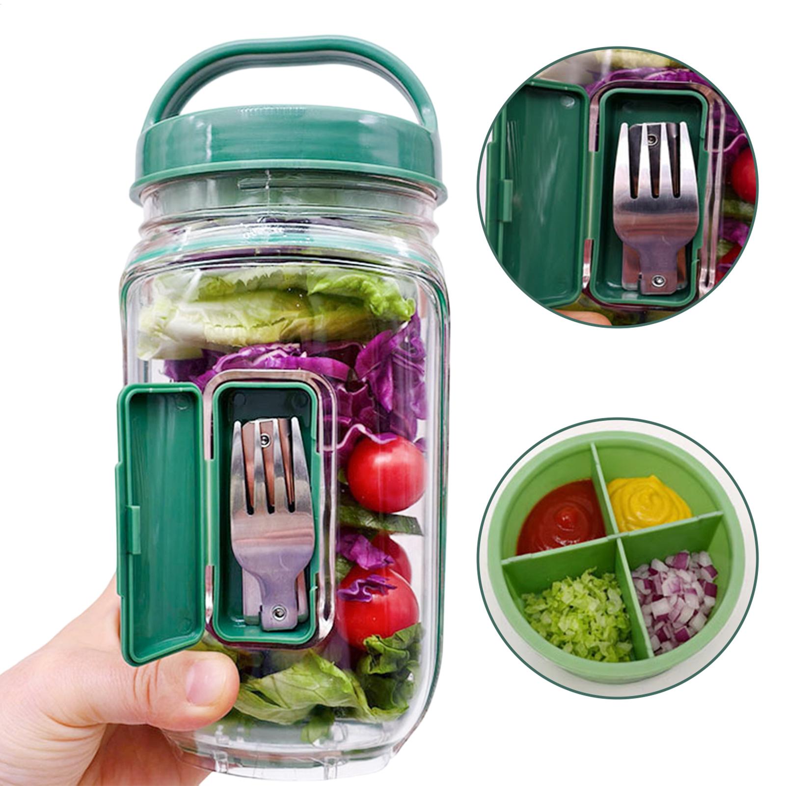 Meal Prep Gym - Stoples Salad dengan Bukaan Samping 1000ml