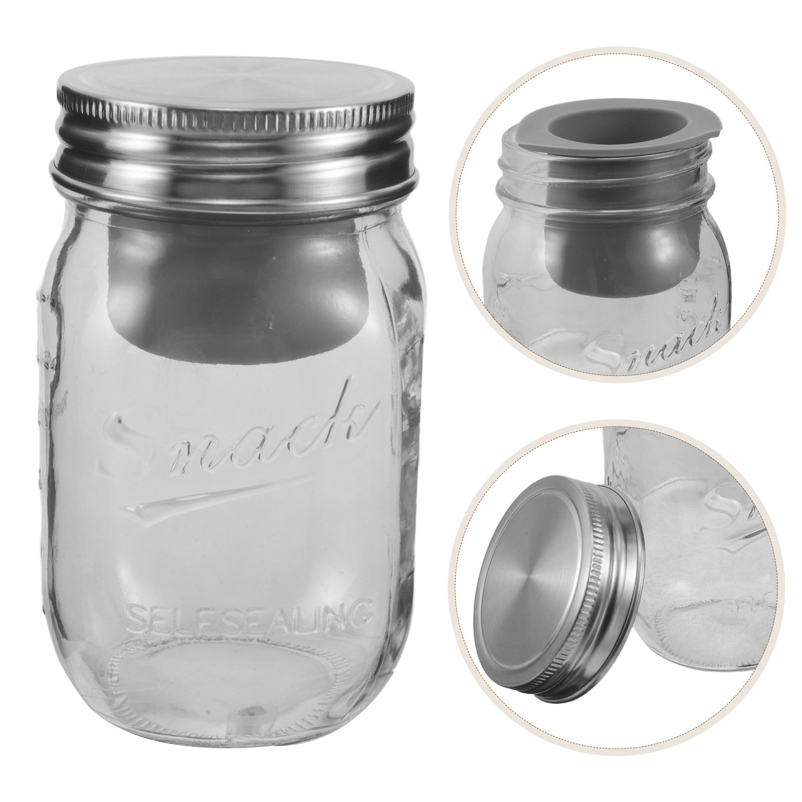 Meal Prep Container - Toples Salad Kaca Kedap Udara dan