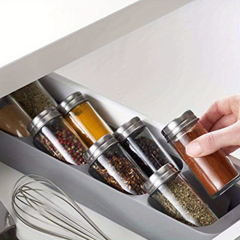 Spice Jar Labels - 1 buah Rak Bumbu 8 Sekat,