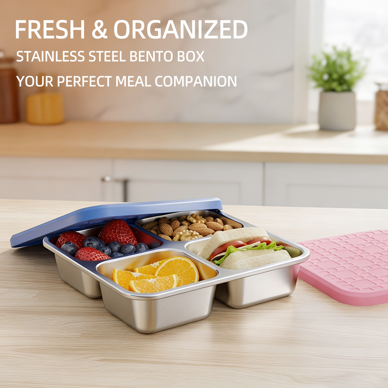 Meal Prep Container - Wadah Makan Stainless Steel 304 dengan