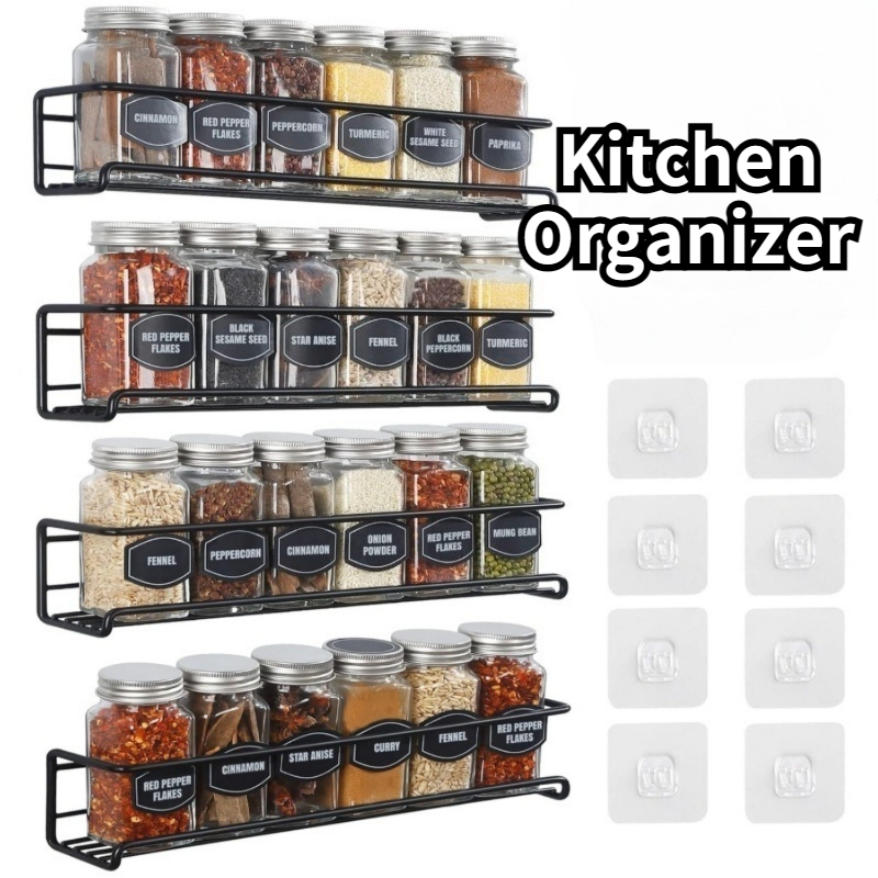 2PCS Rak Bumbu Dapur Rak Penyi - Spice Jar Labels ulasan dan harga