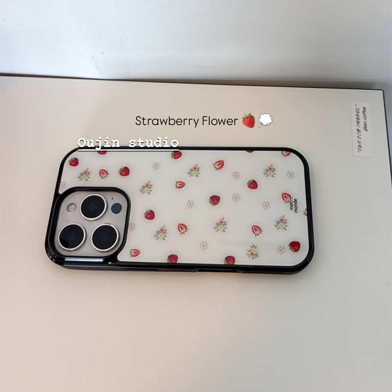 Casing HP Korea Motif Bunga St - Strawberry Huller ulasan dan harga