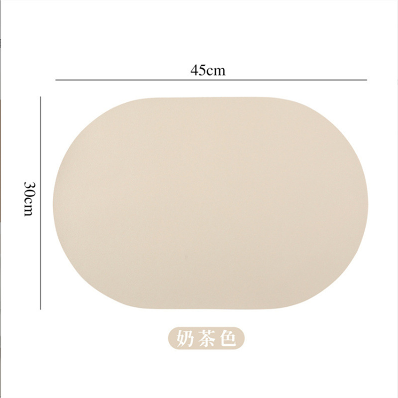Alas Meja Makan Oval Kulit PU  - Food Prep Mat ulasan dan harga