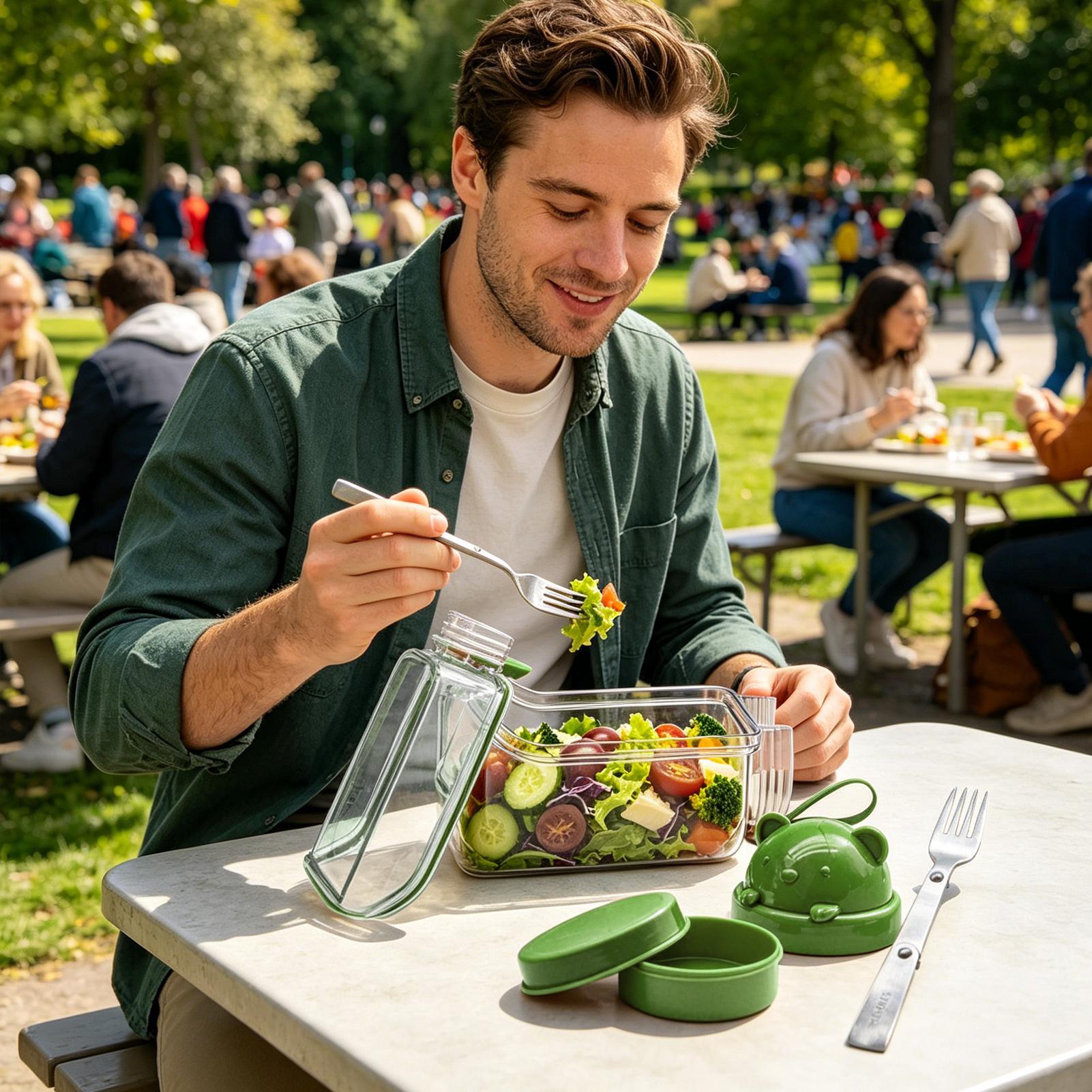 Stoples Salad Transparan, Wada - Meal Prep Gym ulasan dan harga