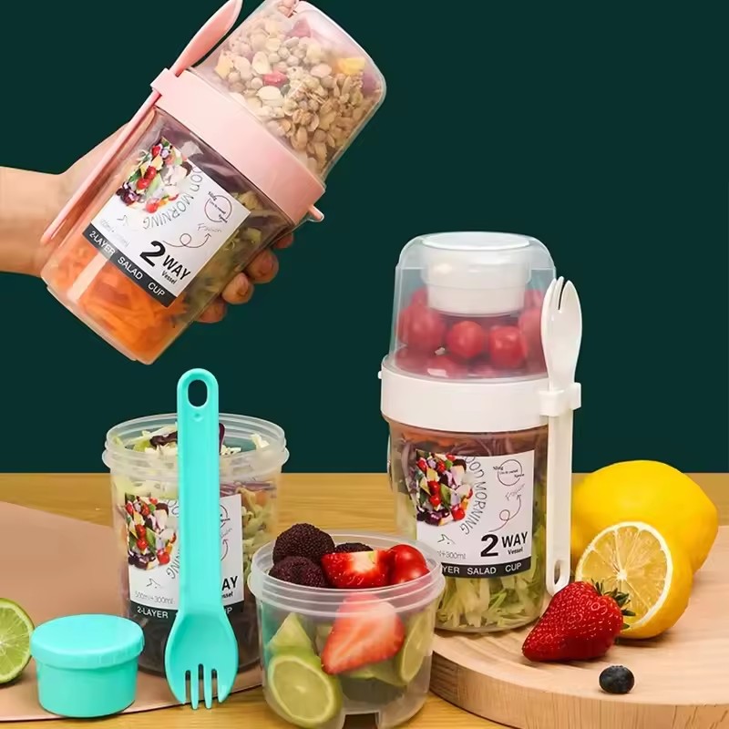 Cangkir Salad Oatmeal 500ml+30 - Meal Prep Gym ulasan dan harga
