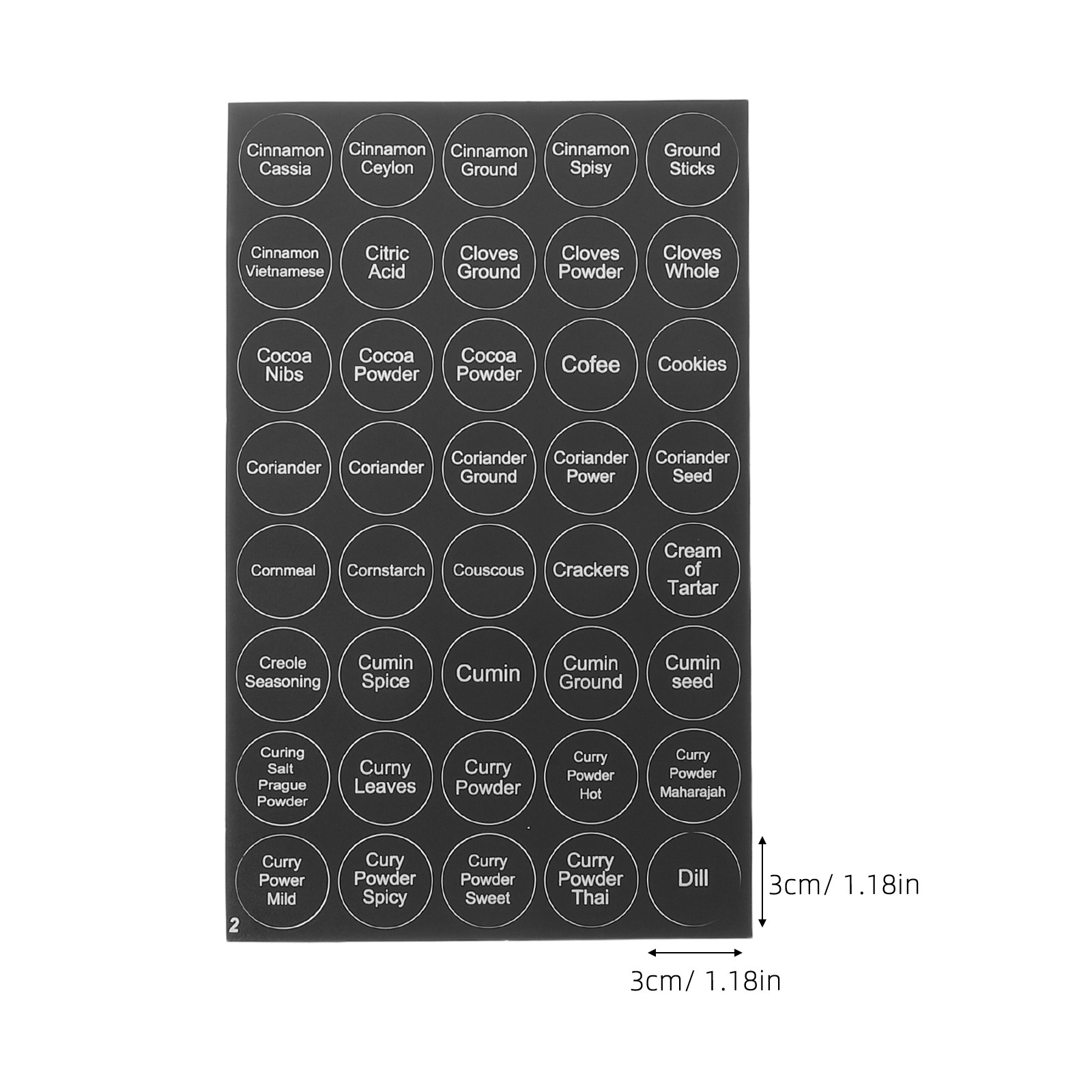 Label untuk Toples Rempah, 2 S - Spice Jar Labels ulasan dan harga