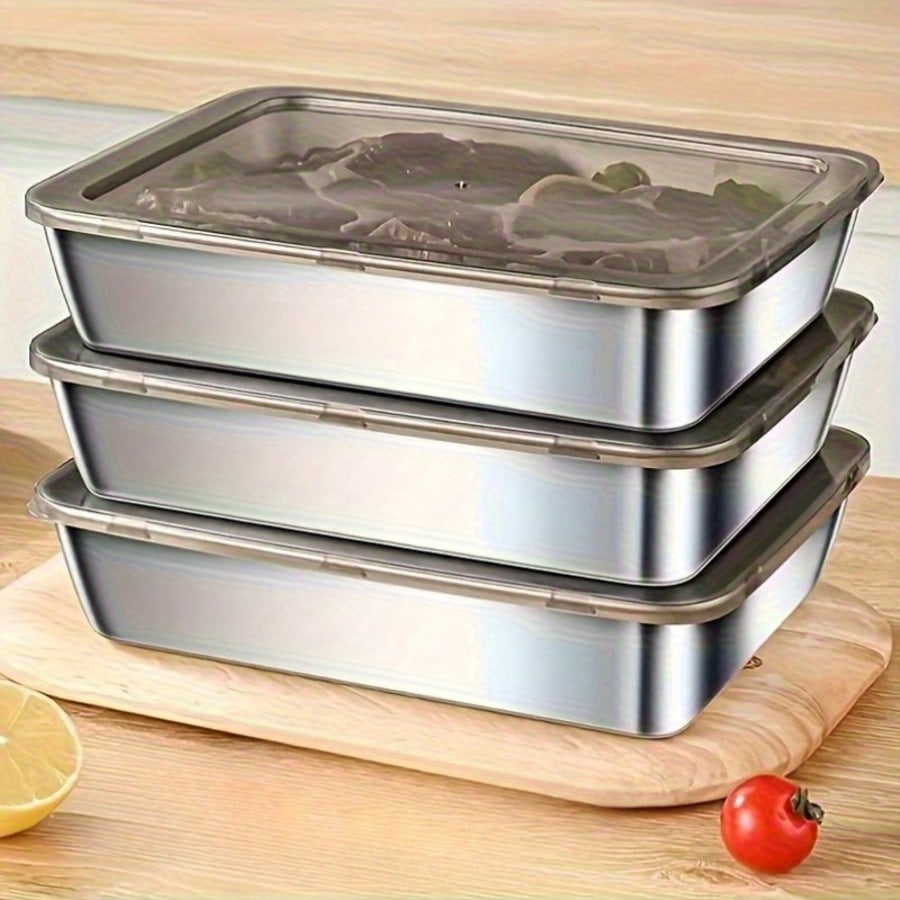 6pcs (3 Kotak + 3 Tutup) Set W - Meal Prep Container ulasan dan harga