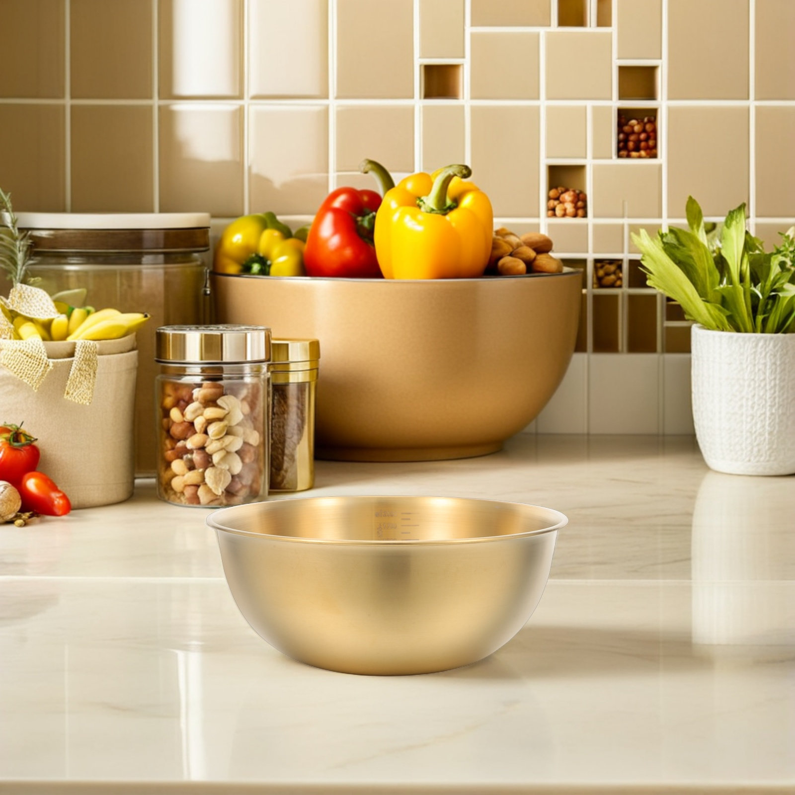 Mangkuk Pencampur Stainless St - Meal Prep Bowl ulasan dan harga