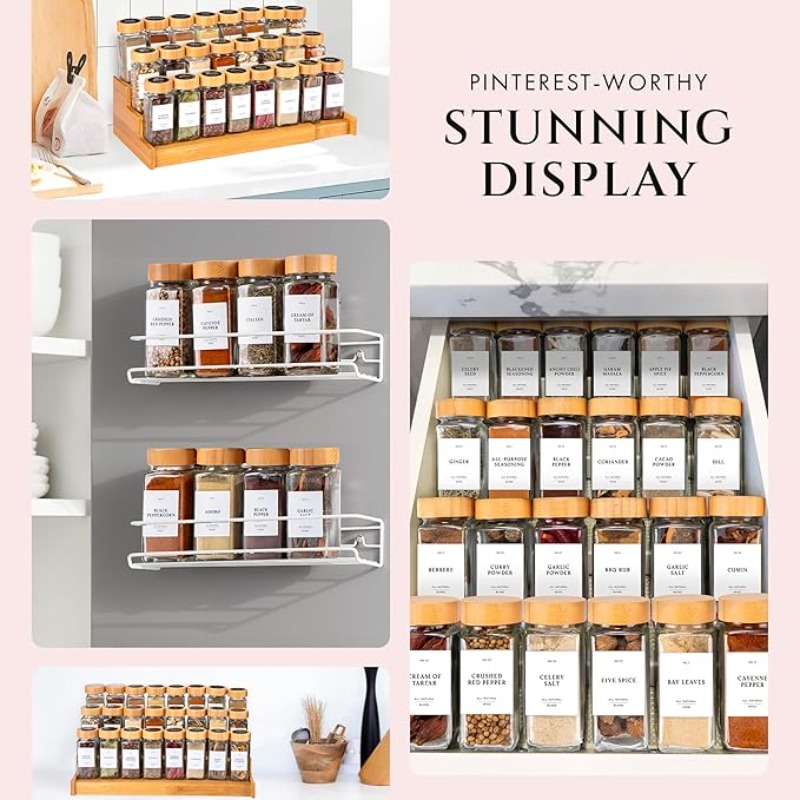 Set Stoples Bumbu Persegi deng - Spice Jar Labels ulasan dan harga