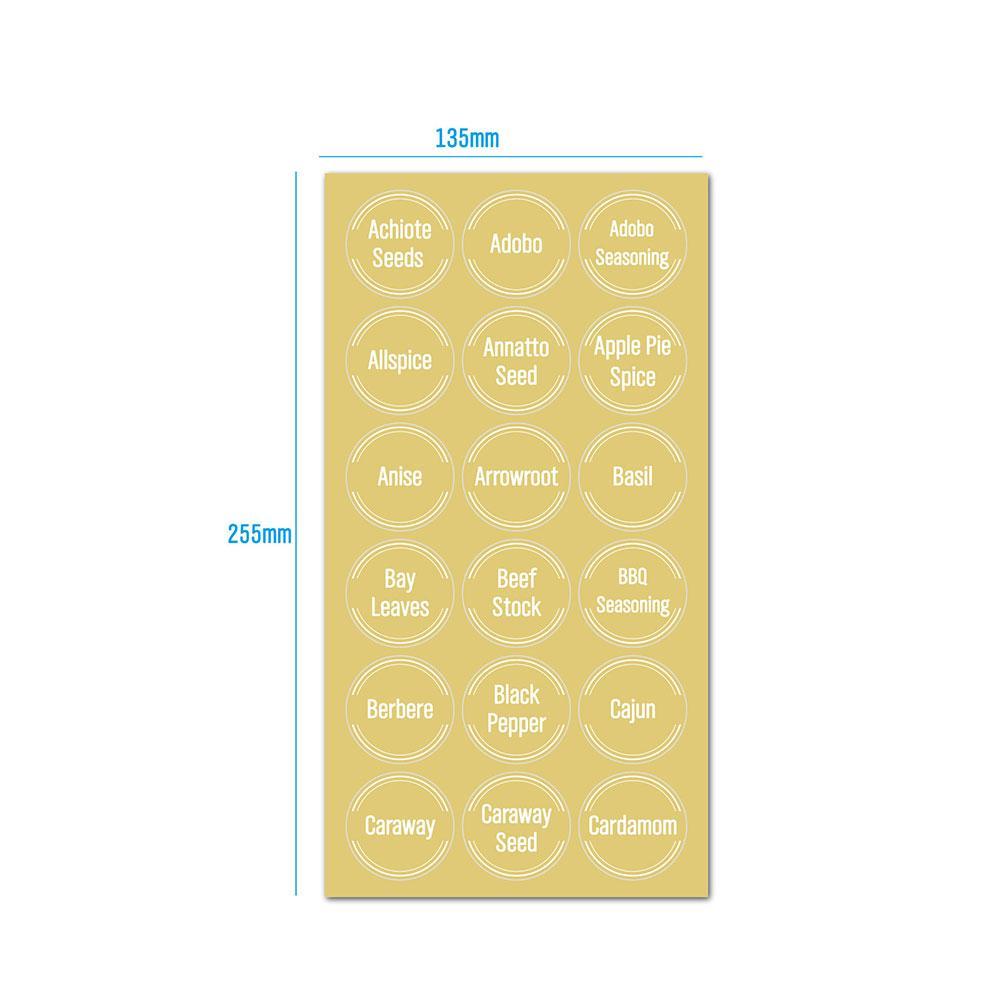 144 Buah/Set Label Penyimpanan - Spice Jar Labels ulasan dan harga