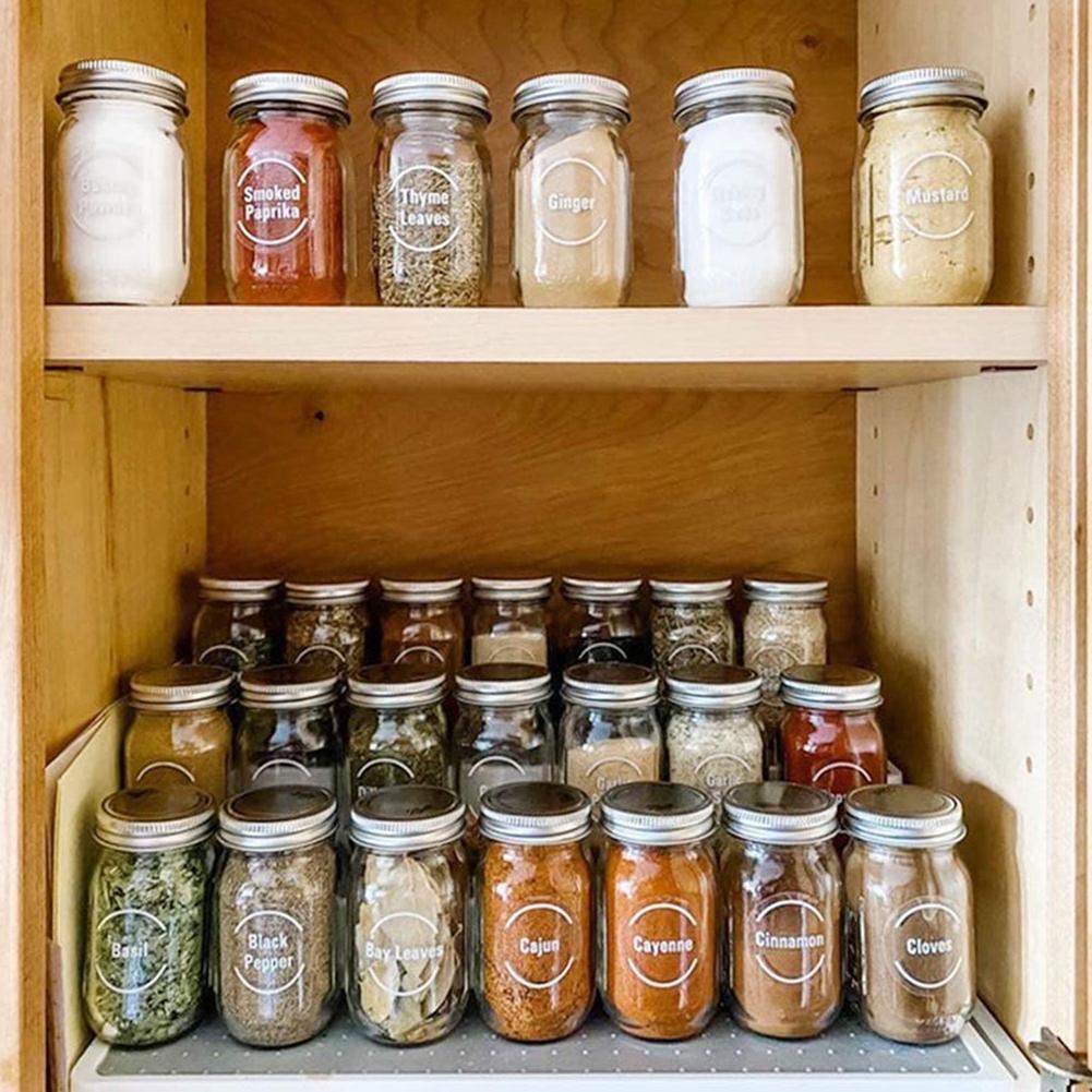 144 Buah/Set Label Penyimpanan - Spice Jar Labels ulasan dan harga
