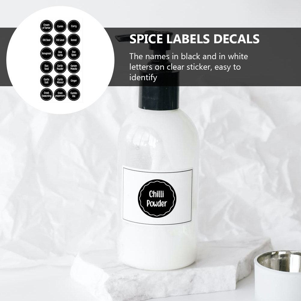 144 buah Stiker Nama Bumbu Pre - Spice Jar Labels ulasan dan harga