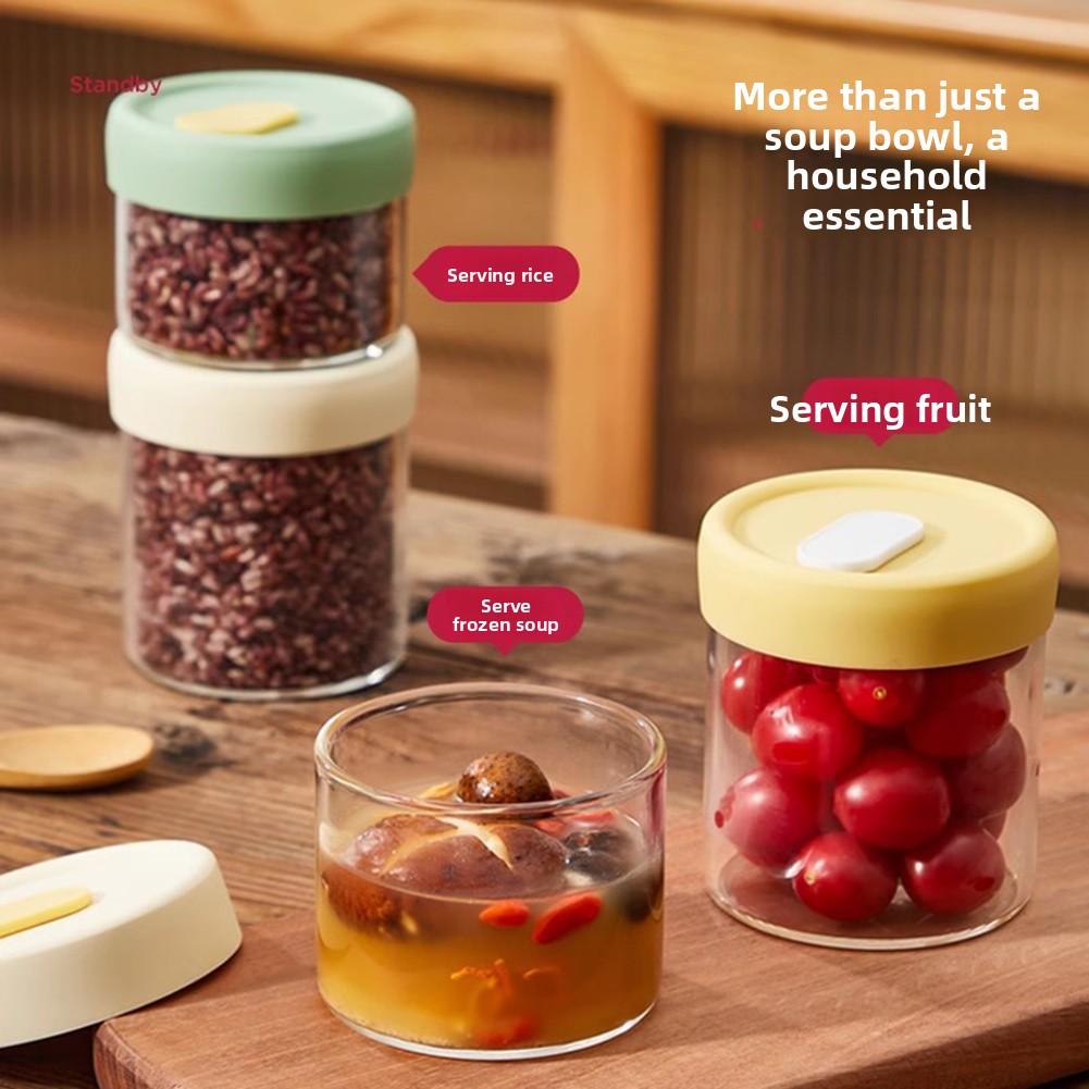 Glass Frozen Soup Packaging Bo - Meal Prep Tupperware ulasan dan harga