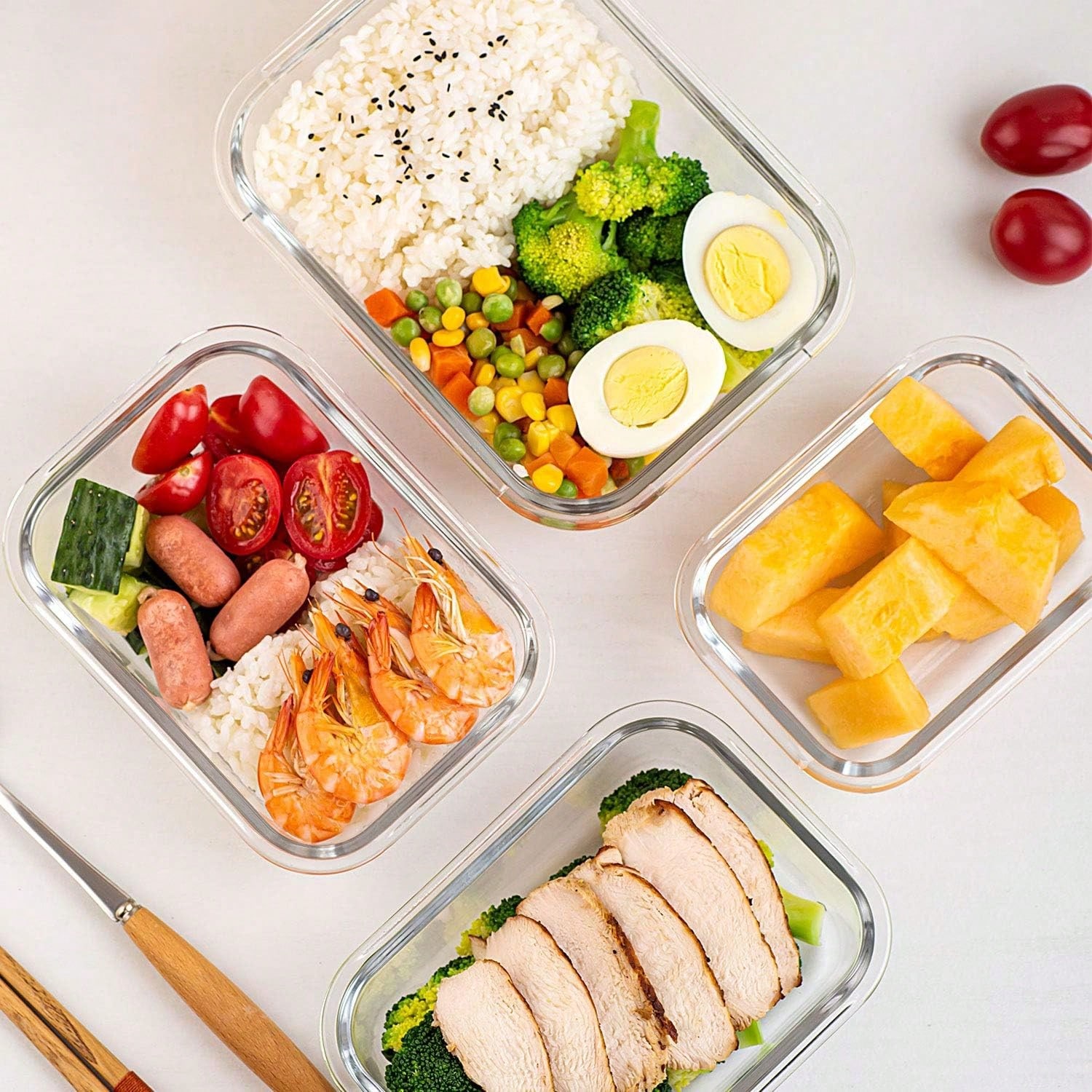 10 Wadah Makanan Kaca, Wadah P - Meal Prep Container ulasan dan harga