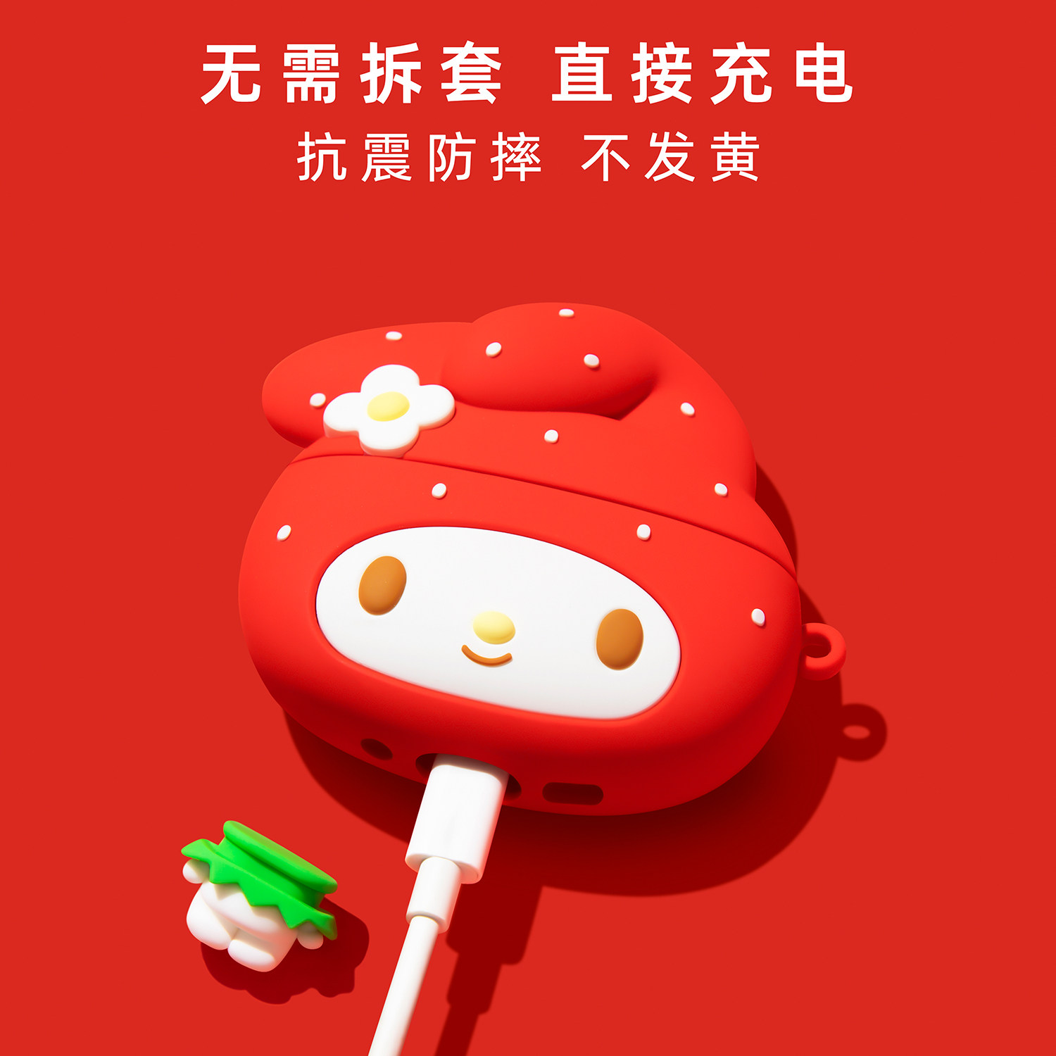 Untuk Airpods 3 4 Pro 2 Pro 3  - Strawberry Huller ulasan dan harga