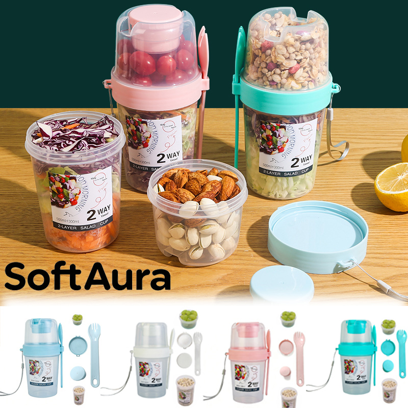 SoftAura Breakfast On The Go C - Meal Prep Tupperware ulasan dan harga