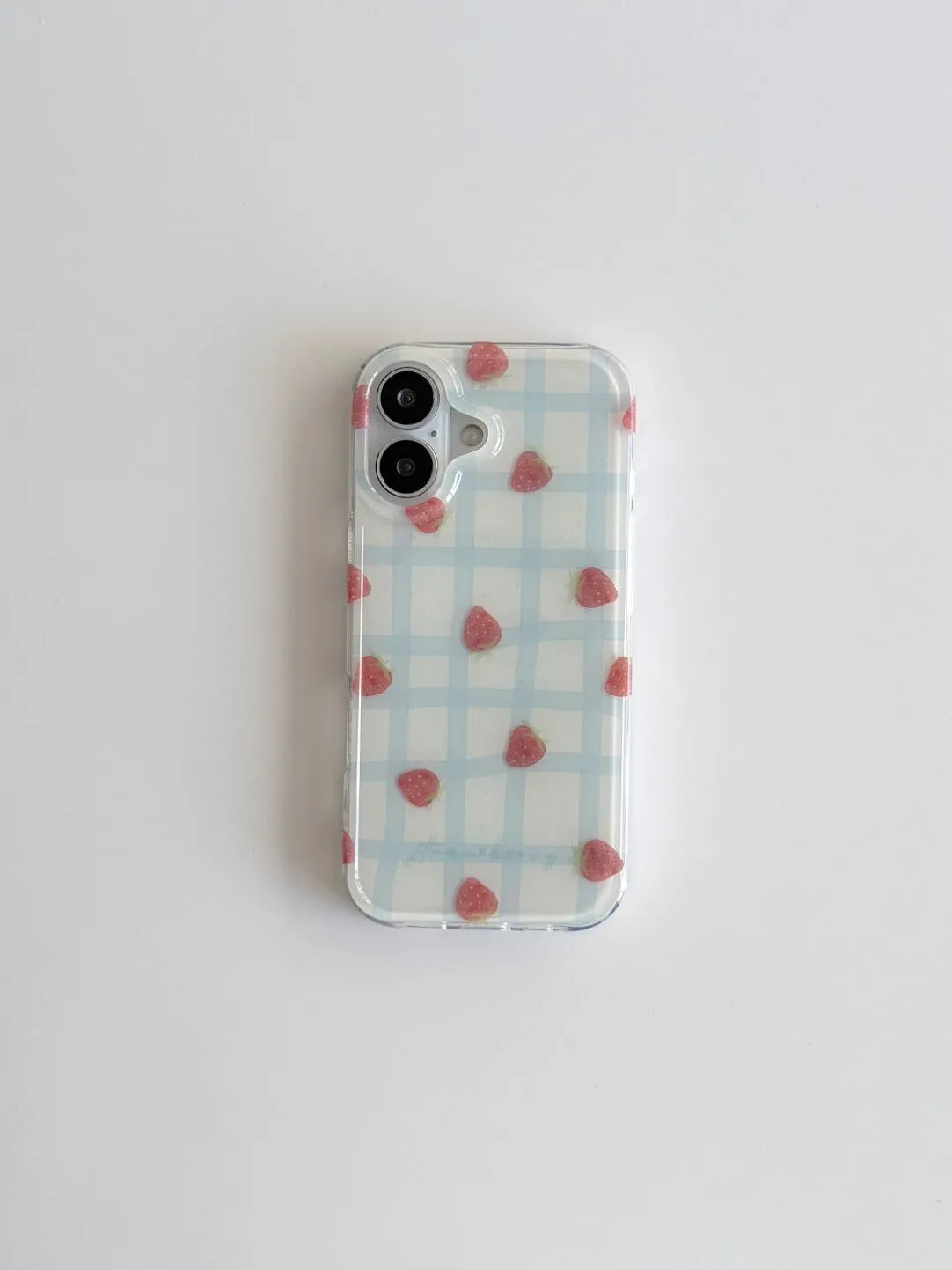 Casing HP Mewah Motif Kotak Bi - Strawberry Huller ulasan dan harga