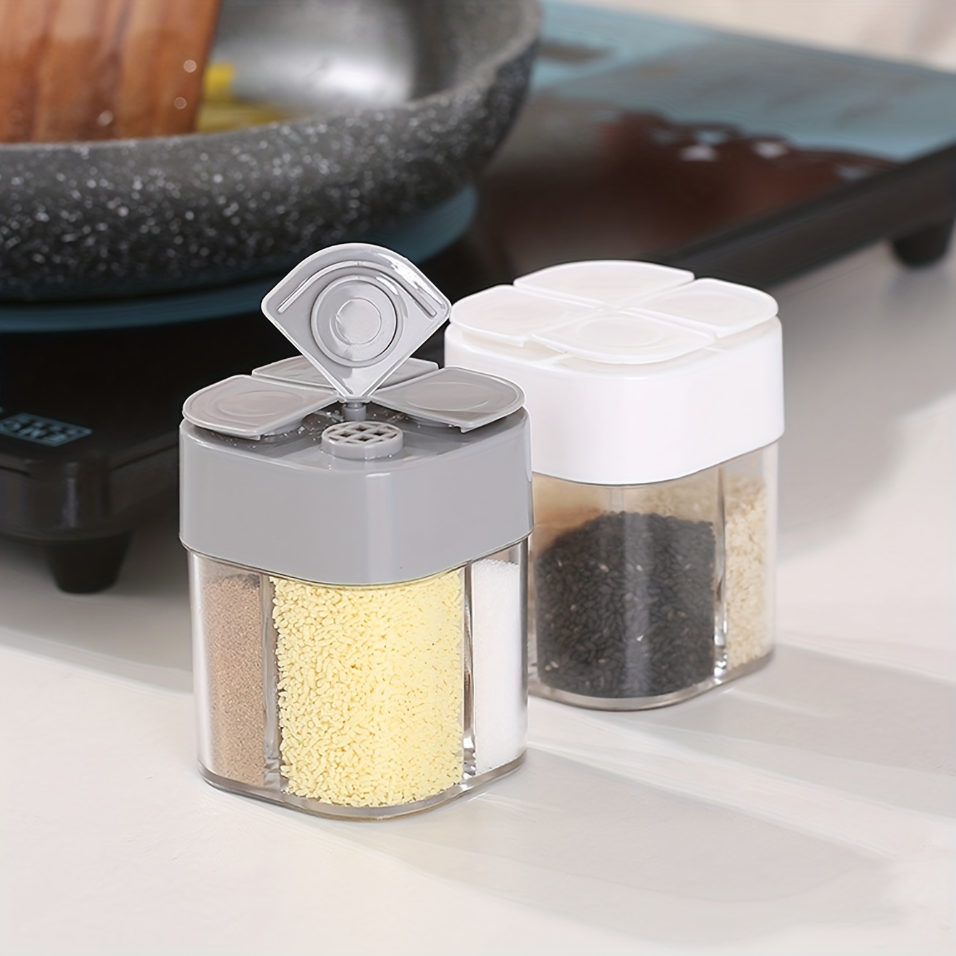 Pengocok bumbu berkemah 4in1,  - Spice Jar Labels ulasan dan harga