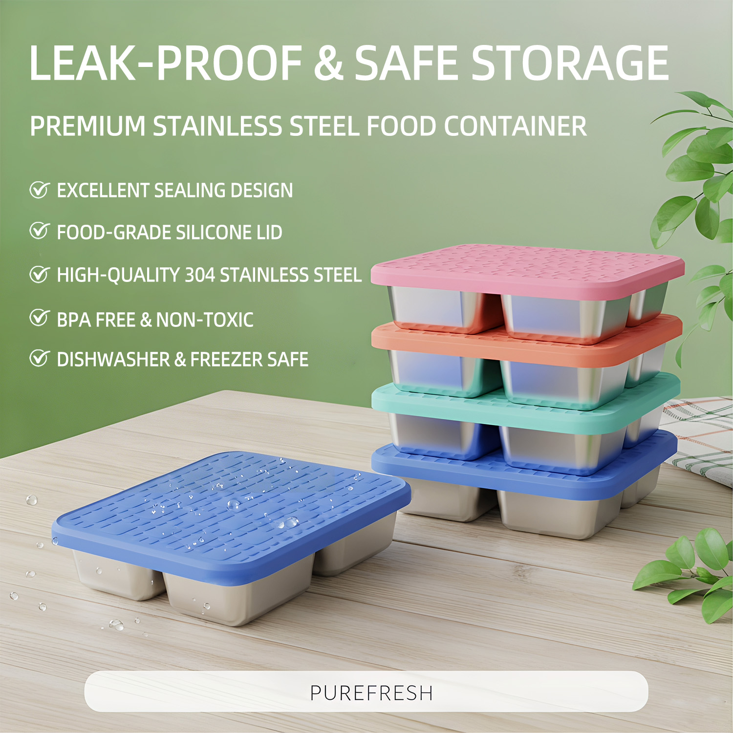 Wadah Makan Stainless Steel 30 - Meal Prep Container ulasan dan harga