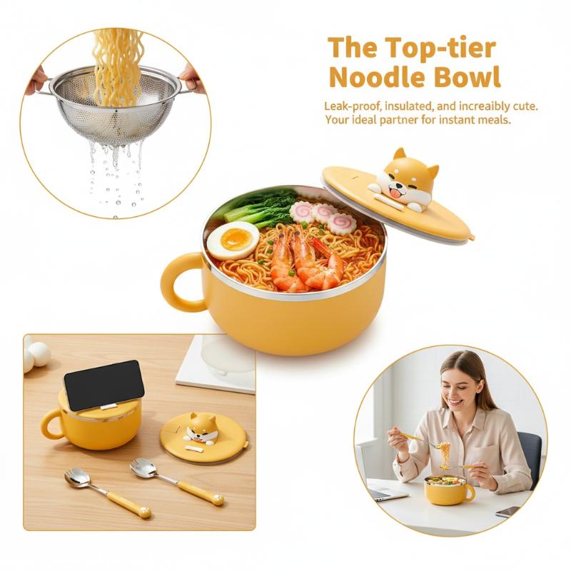 Mangkuk Mie Instan Stainless S - Meal Prep Bowl ulasan dan harga